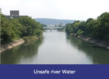 Unsafe river Water
